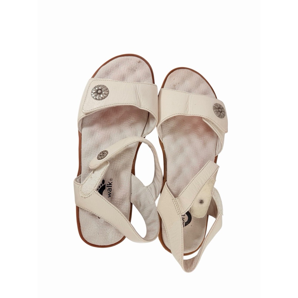Softwalk White Strap Cushioned Sandal Size 8